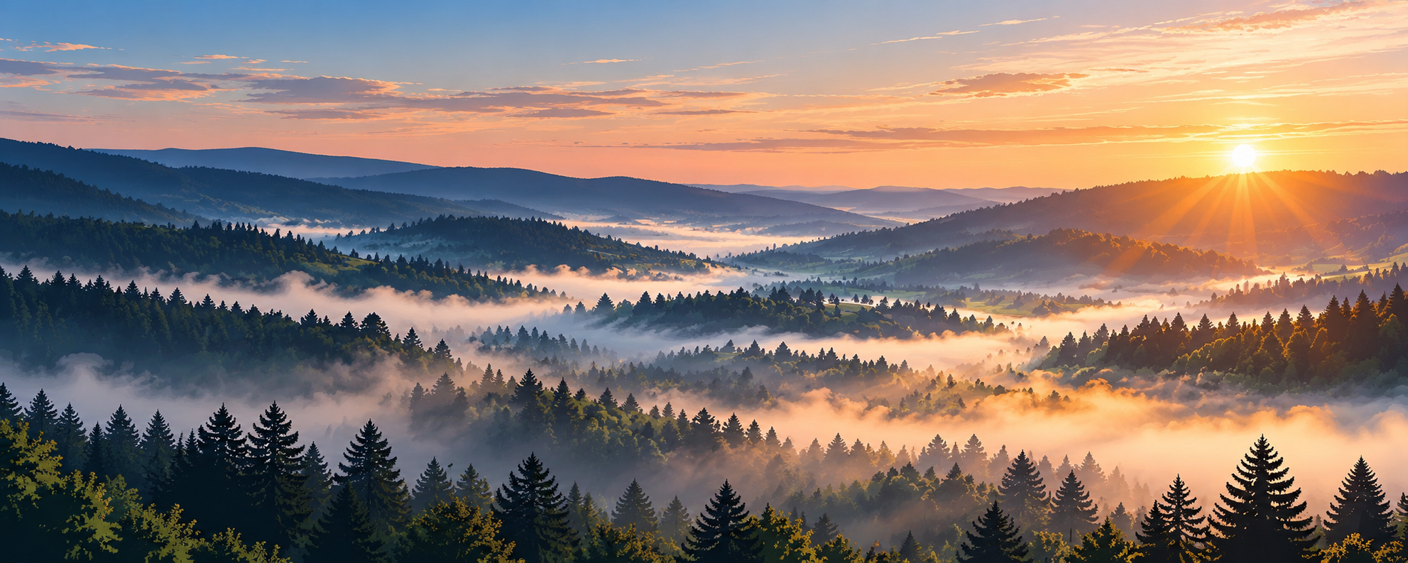 Sauerland im Morgenlicht