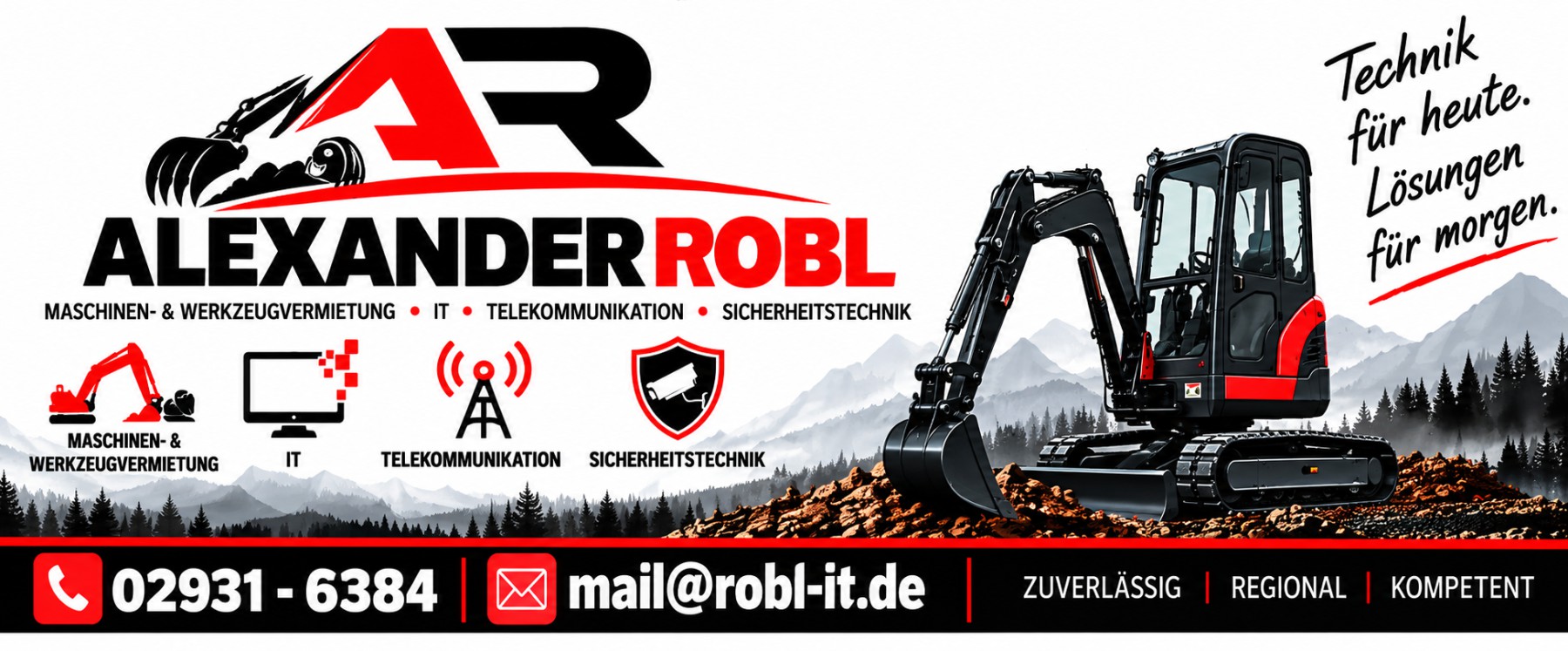 Alexander Robl – Maschinen- und Werkzeugvermietung, IT, Telekommunikation und Sicherheitstechnik